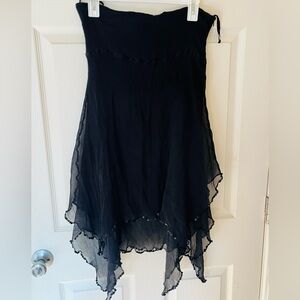 GORG LAYERED BLACK SKIRT